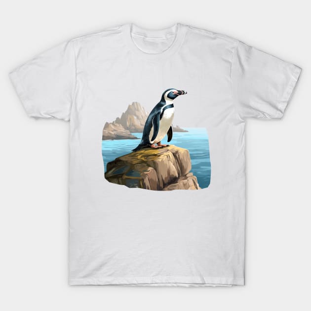 Galapagos Penguin T-Shirt by zooleisurelife